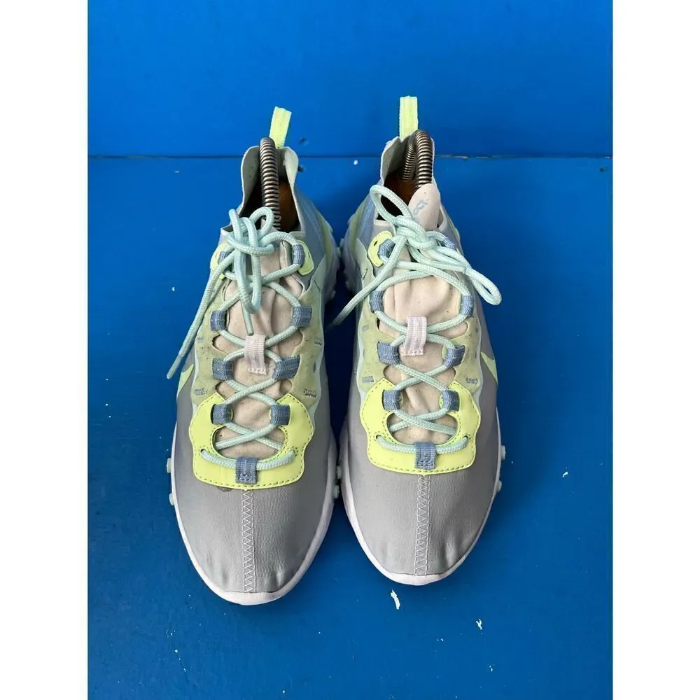 Nike Womens React Element 55 BQ2728-100 Gray Running Shoes Sneakers Size 9